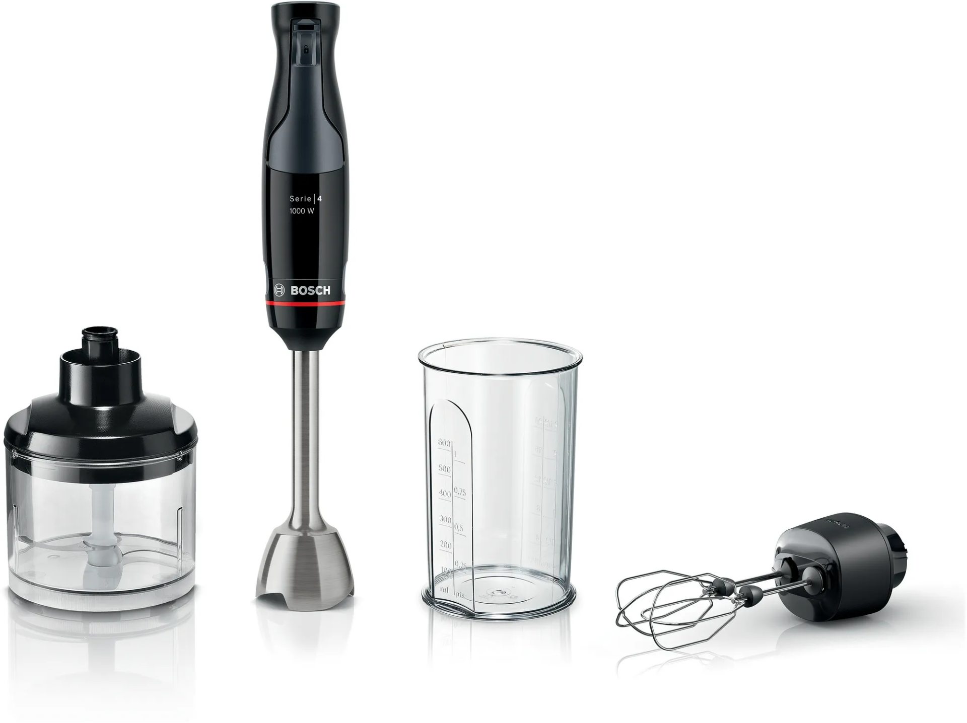 MSM4B624 Serie 4 El Blenderı ErgoMaster 1000 W Siyah, Antrasit