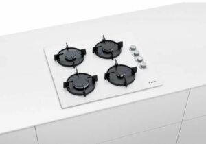 Bosch POP6C2O10O Doğalgazlı Beyaz Cam Ankastre Ocak