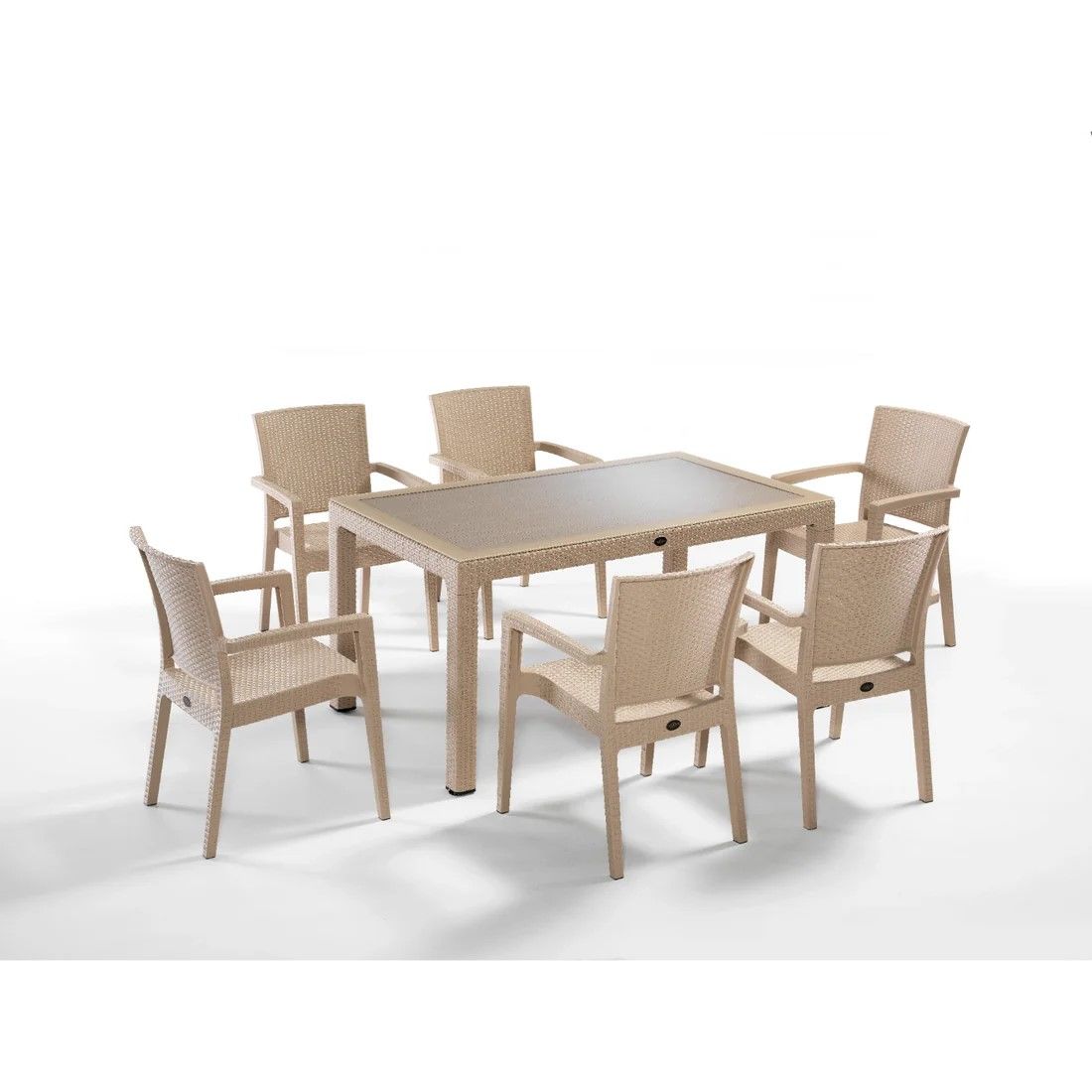 NOVUSSİ LİVERNO RATTAN MASA SANDALYE SET
