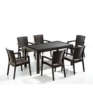 NOVUSSİ LİVERNO RATTAN MASA SANDALYE SET