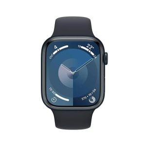 Apple Watch Series 9 GPS 45mm Gece Yarısı Alüminyum Kasa ve Gece Yarısı Spor Kordon Akıllı Saat